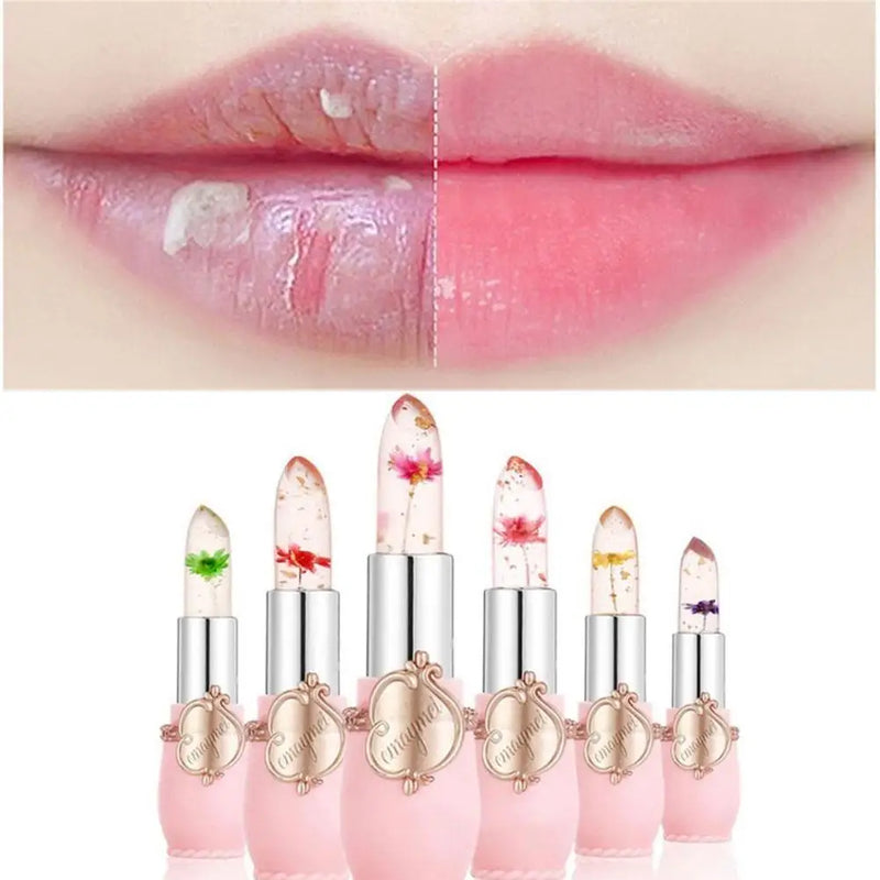 Conjunto Batom mágico Jelly Cristal Lip stick cx/6un