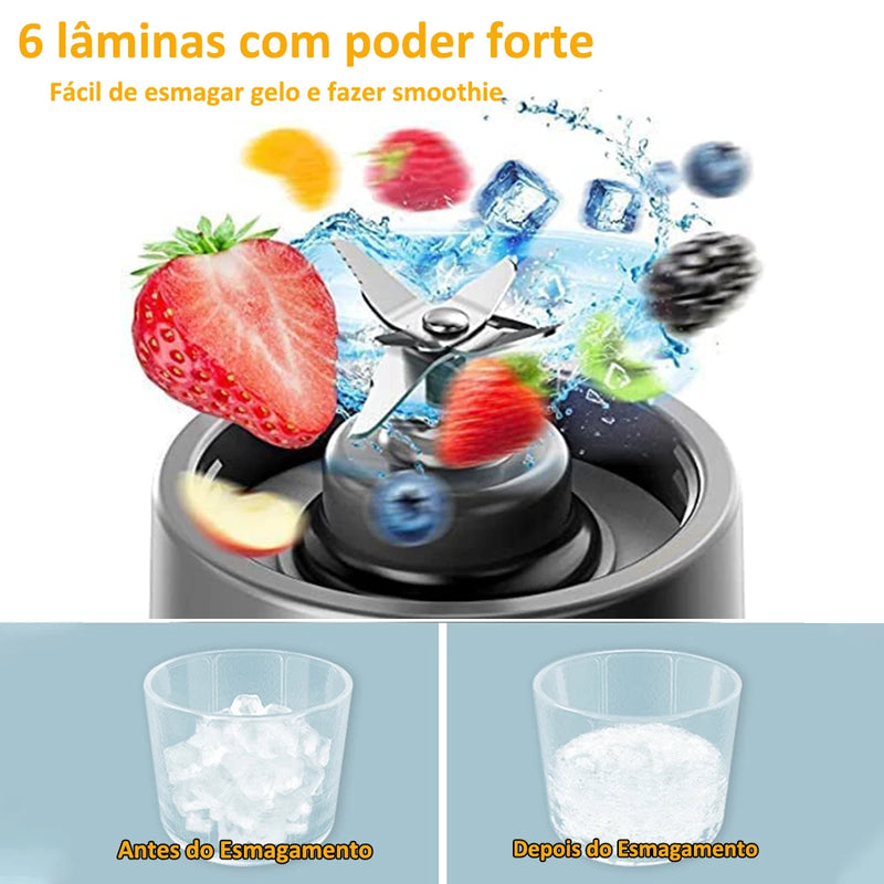 Mini liquidificador portátil  Power Bland Turb