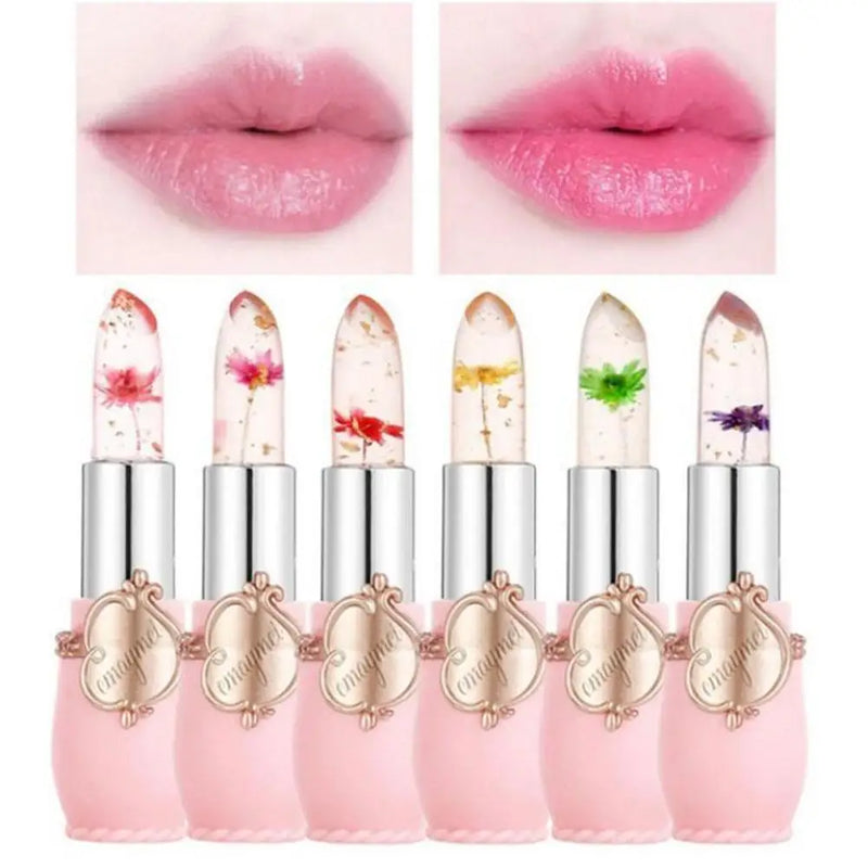 Conjunto Batom mágico Jelly Cristal Lip stick cx/6un